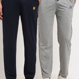VIMAL JONNEY Men Pack Of 2 Solid Track Pants-image-99