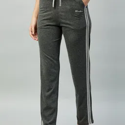 Blinkin Women Grey Solid Cotton Lounge Pants-image-105