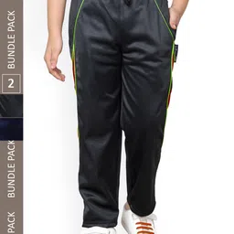 IndiWeaves Boys Pack Of 2 Colourblocked Track Pants-image-3