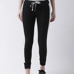 The Dry State Women Side Stripes Slim-Fit Cotton Joggers-picture-24