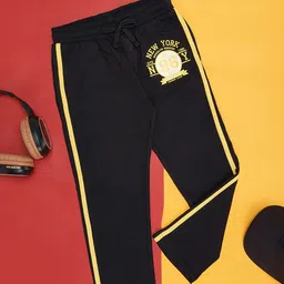 Pantaloons Junior Boys Graphic Printed Mid-Rise Cotton Track Pants-image-55