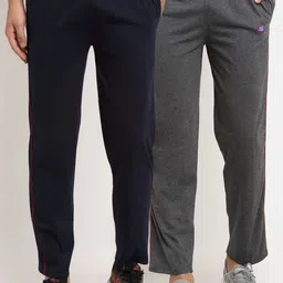 VIMAL JONNEY Men Pack Of 2 Solid Track Pants-image-58