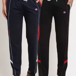 VIMAL JONNEY Men Pack Of 2 Solid Track Pants-image-40
