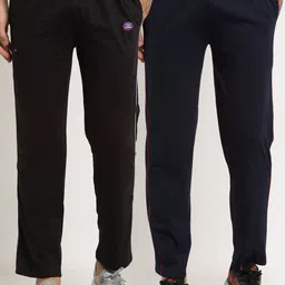 VIMAL JONNEY Men Pack Of 2 Solid Regular Fit Track Pants-image-11
