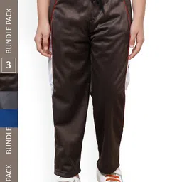 IndiWeaves Boys Pack Of 3 Regular Fit Track Pants-image-96