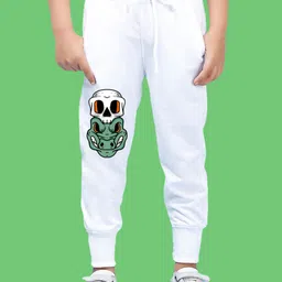 NUSYL Boys Crocodile Face Printed Ankle Length Track Pants-43