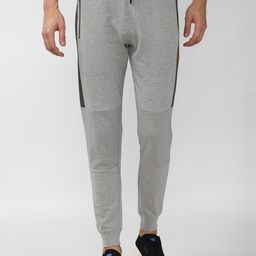 Peter England Men Grey Solid Jogger Track Pants-picture-31