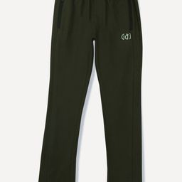 Gini and Jony Boys Olive Solid Cotton Track Pants-picture-45
