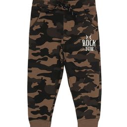 Bodycare Kids Boys Brown & Black Printed Cotton Track Pants-picture-18
