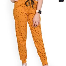 BAESD Girls Pack of 2 Floral Printed Mid-Rise Pure Cotton Joggers Track Pants-image-65