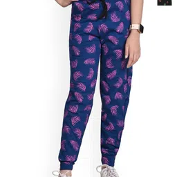 BAESD Girls Pack of 2 Printed Mid-Rise Pure Cotton Joggers-image-31