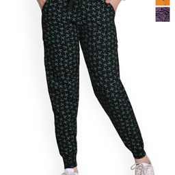 BAESD Girls Pack of 3 Floral Printed Mid-Rise Pure Cotton Track Pants-picture-33
