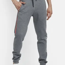 Octave Men Grey Solid Cotton Track Pants-picture-57