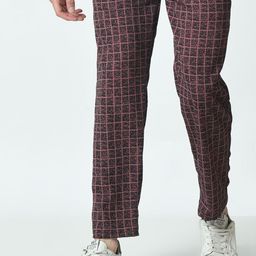 BAESD Men Pack Of 2 Checked Track Pants image 4