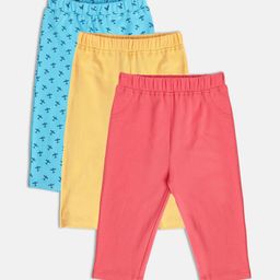MINI KLUB Boys Pack of 3 Printed Pure Cotton Track Pants-image-89