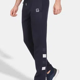 CL SPORT Men Navy Blue Solid Track Pants-9