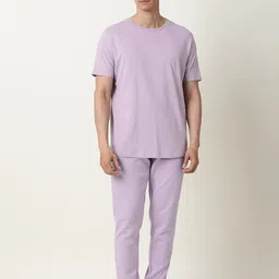 ARTICALE Men Purple Solid Slim-Fit Track Pants-picture-17