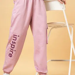 Ajile by Pantaloons Women Printed Relaxed-Fit Mid-Rise Pure Cotton Joggers-38
