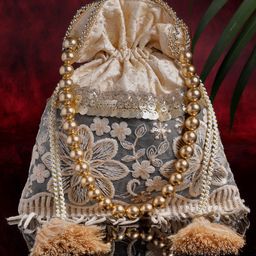 Anekaant Floral Embroidered Potli-44