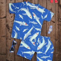 Ninos Dreams Boys Conversational Printed Pure Cotton Night Suit-image-58