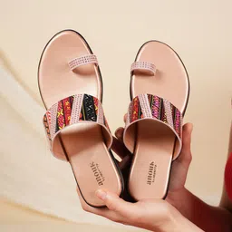 Anouk Printed Party Block Pumps-13