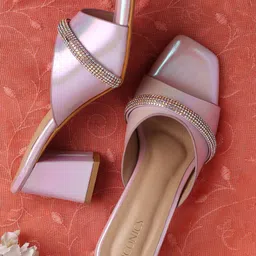ICONICS Embellished Block Heels-12
