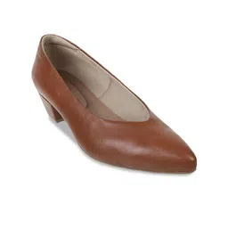 Metro Textured Block Heel Pumps-58