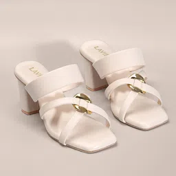 Lavie Open Toe Block Heels-54