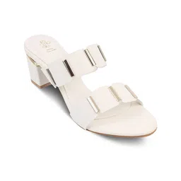 Tresmode Textured Open Toe Block Heels image 4