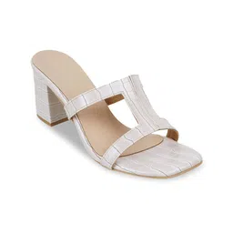 Metro Textured Block Round Toe Heels image 3