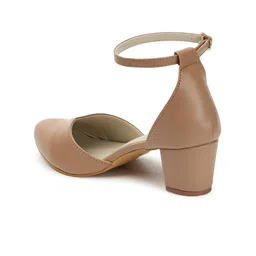 ICONICS Pointed Toe Block Pumps With Ankle Loop image 2