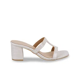 Metro Textured Block Round Toe Heels image 4
