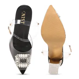 GNIST Embellished Peep Toes Block Heels image 3