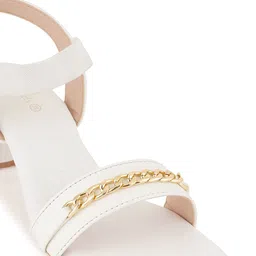 ZENVO Open Toe Embellished Block Heels image 5