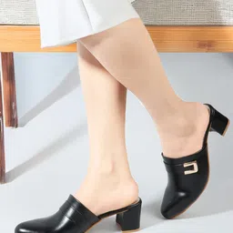 Mast & Harbour Textured Party Block Pumps-1