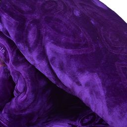 RF RELAXFEEL Purple Ethnic Motifs Heavy Winter 150 GSM Double Bed Blanket-image-38