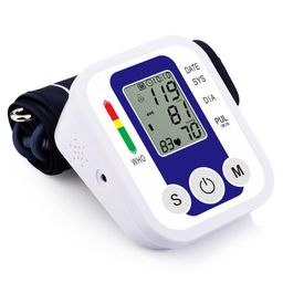 accutrust Digital Blood Pressure Monitor, Upper Arm Style with LCD Display, USB Cable, WHO Indicator White Blue image 1