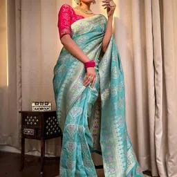KALINI Woven Design Zari Banarasi Saree-image-53