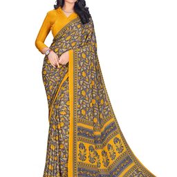 VIMLA Floral Printed Saree-image-0