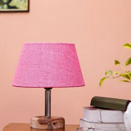 Pinecraft INTERNATIONAL Brown & Pink Edra Table Lamp With Shade-30