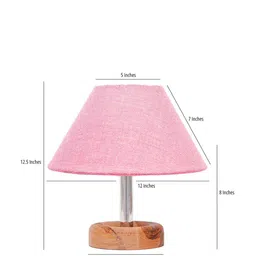 Pinecraft INTERNATIONAL Pink Table Lamp With Shade image 5
