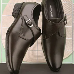Provogue Men Textured Formal Monk Shoes-picture-5