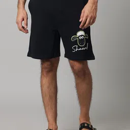 Celio Men Graphic Printed Cotton Shorts-image-90