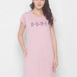 AV2 Pink Pure Cotton Nightdress-image-88