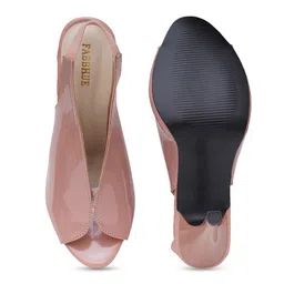 FABBHUE Peep Toes Stiletto Mules With Backstrap image 4