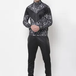 OFF LIMITS Men Black Textured Track Suit-image-8