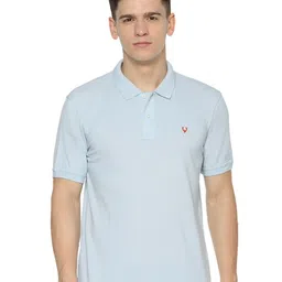 Allen Solly Men Blue Polo Collar T-shirt-image-41
