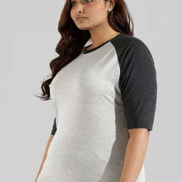 Instafab Plus Plus Size Colourblocked Cotton Top image 3