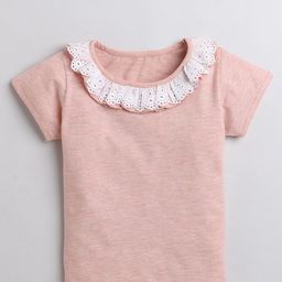 AWW HUNNIE Girls Round Neck Lace-Ups Top-image-36