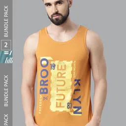 Force NXT Pack of 2 Printed Super Combed Cotton Tank T-shirt-image-87